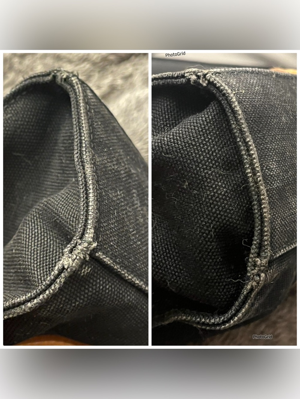 BURBERRYS Blue Label Vintage Canvas & Leather Shoulder Bag Black Tan Nova Check - Picture 16 of 16